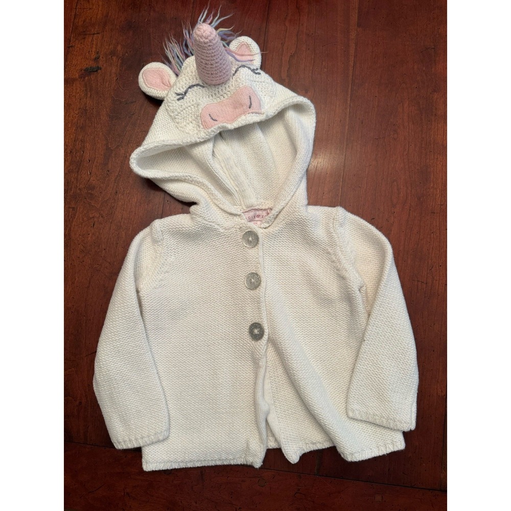 Maggie and Zoe Unicorn‎ Sweater Size 12 Months